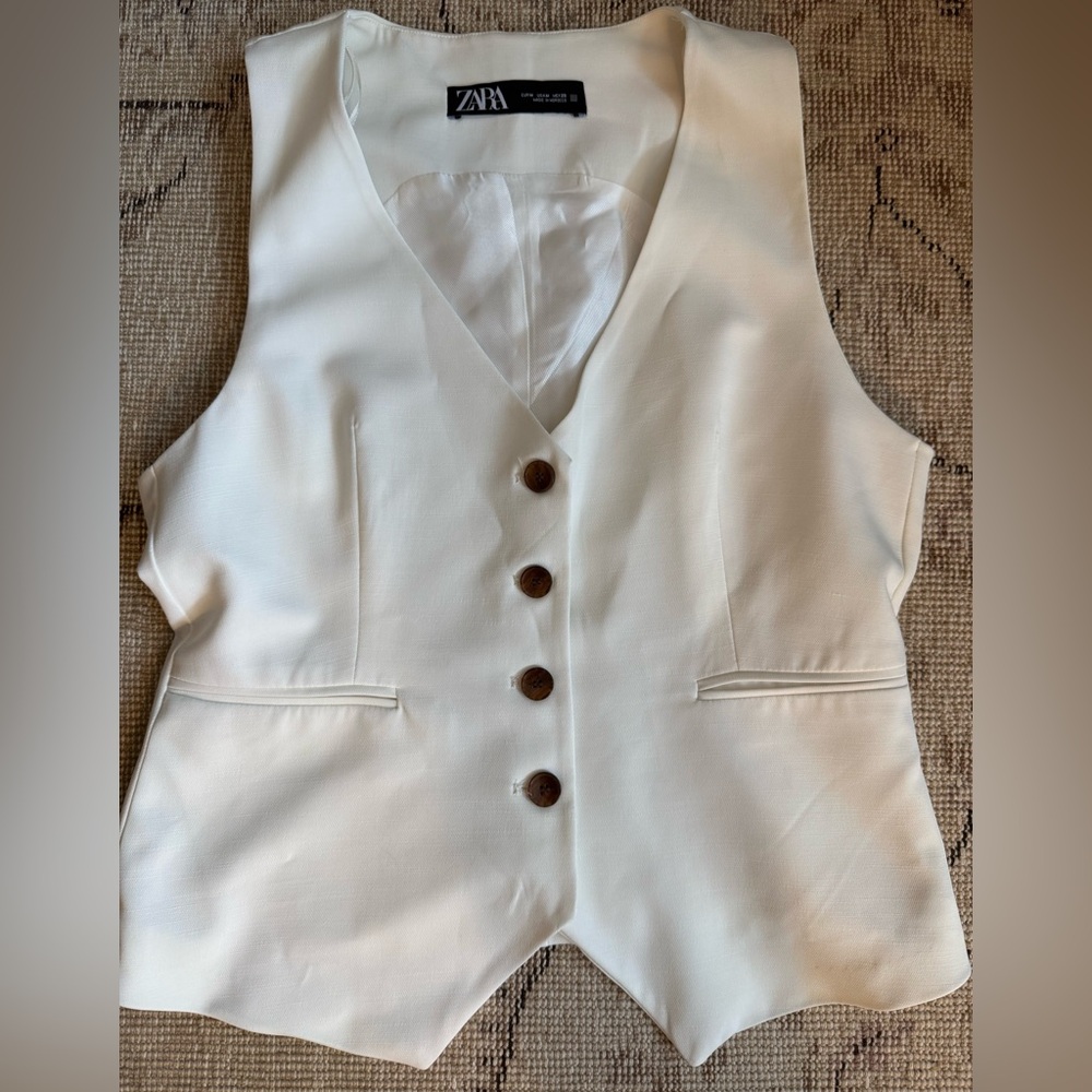 Zara Cream Vest